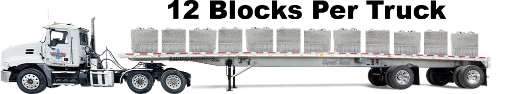 12 Concrete Blocks Per Truck