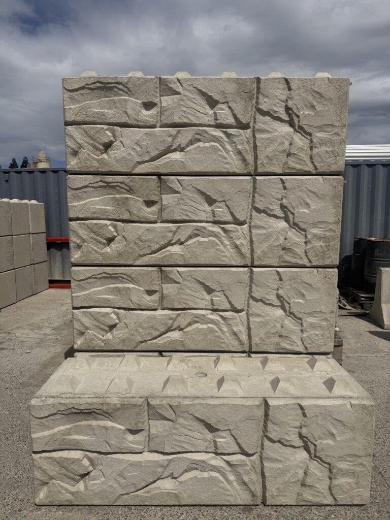 Front of Decorative Face for Concrete Blocks